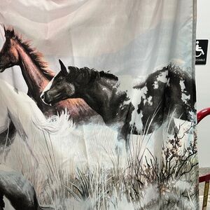 Wild Horse Print Shower Curtain